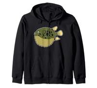 Animaux Marins - Poisson-Globe Sweat à Capuche