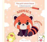 Animaux mignons - à dessiner pas à pas Avec 20 modèles faciles à réaliser - Collectif - Mila Boutan Eds - cartonné - Document jeunesse