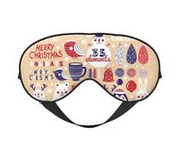 Animaux mignons avec bonhomme de neige sommeil Mas mis à jour design mis à jour blocage de la lumière yeux aveugle de nuit hommes femmes quart de travail cadeaux de voyage