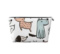 Animaux Mignons Chiens Chiot, Trousse de Toilette Trousse de Maquillage Sac à cosmétiques Trousse de Toilette de Voyage Portable