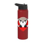 Animaux mignons loutres de rivière ou de mer Stainless Steel Insulated Water Bottle