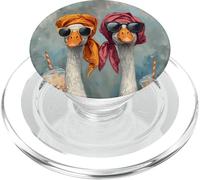 Animaux Mignons Style Peinture oies Boba thé drôle Femmes Canards PopSockets PopGrip pour MagSafe