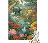 Animaux Monde Animal Convient aux Jeux en Famille Convient aux Cadeaux d'anniversaire avec Une difficulté et Un défi élevés 1000 pièces (75x50cm)