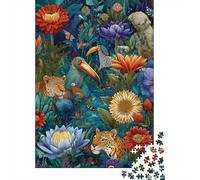 Animaux Monde Animal Jeu éducatif Stimulant Convient aux Enfants et aux Adultes Fait Un Excellent Cadeau 500 pièces (52x38cm)