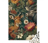 Animaux Monde Animal Jeu éducatif Stimulant Convient aux Enfants et aux Adultes Fait Un Excellent Cadeau 1000 pièces (75x50cm)