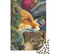Animaux Monde Animal Un Jeu Familial Amusant adapté aux Adultes, Adolescents et Enfants avec Un Niveau de difficulté élevé 300 pièces (40x28cm)