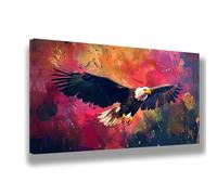 Animaux Peinture par Numero Adulte Aigle Peinture Numero Enfant Débutants, Bricolage Activité Manuelle Kit Cadeau Creatif Adulte 70x140cm avec Pigment et Pinceaux, Tableau Decoration Murale, 892-W