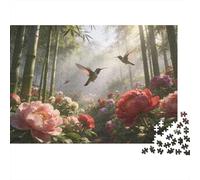 Animaux Puzzle 1000 Pièces Colibri Puzzle en Carton Qualité Premium Puzzle Adulte Difficile Décoration Salon Vacances 38x26cm/1000pcs