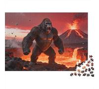 Animaux Puzzle 1000 Pièces Gorille Puzzle en Carton Qualité Premium Puzzle Adulte Difficile Collection Noël 52x38cm/1000pcs