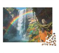 Animaux Puzzle 1000 Pièces Hibou Puzzle en Carton Qualité Premium Puzzle Adulte Éduchatif Collection Noël 38x26cm/1000pcs