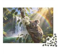 Animaux Puzzle 1000 Pièces Le Koala Puzzle en Carton Qualité Premium Puzzle Adulte Difficile Collection Cadeau 52x38cm/1000pcs