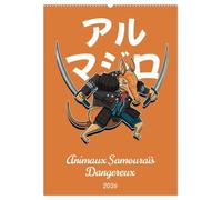 Animaux Samouraïs Dangereux (Calendrier mural 2026 DIN A2 horizontal), CALVENDO calendrier mensuel: Explorez la fusion sauvage entre les animaux et ... images captivantes de créatures dangereuses.