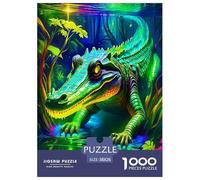Animaux Sauvages Crocodiles Puzzle 1000 Pièces Educa Divertissement Créatif De l'art De La Décoration Cartoon Couleur Jeu Éducatif Challenge Toy Adultes & Enfants des 14 Ans 38x26cm/1000pcs