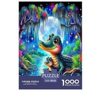 Animaux Sauvages Crocodiles Puzzle 1000 Pièces Educa Jeu D'Intelligence Décoration Intérieure Cartoon Couleur Jeu Éducatif Challenge Toy Adultes & Enfants des 14 Ans 38x26cm/1000pcs