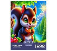 Animaux Sauvages écureuils Puzzle 1000 Pièces Educa Cadeau Unique De l'art De La Décoration Cartoon Couleur Jeu Éducatif Challenge Toy Adultes & Enfants des 14 Ans 38x26cm/1000pcs