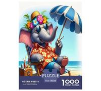 Animaux Sauvages éléphants Puzzle 1000 Pièces Educa Divertissement Créatif De l'art De La Décoration Cartoon Couleur Jeu Éducatif Challenge Toy Adultes Et Enfants À Partir De 14 Ans 38x26cm/1000pcs