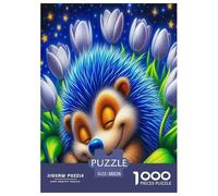 Animaux Sauvages hérisson Puzzle 1000 Pièces Educa Divertissement Créatif Décoration Intérieure Cartoon Couleur Jeu Éducatif Challenge Toy Adultes & Enfants des 14 Ans 38x26cm/1000pcs
