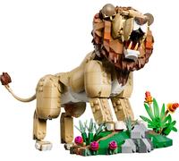 LEGO Creator 3-en-1 Animaux Sauvages : Le Lion Majestueux - Jouet - Figurine d'Animal se Transformant en Lionne ou 2 Lionceaux - Décoration de Chambre d'Enfant DIY - Cadeau Garçon ou Fille 9 ans 31386