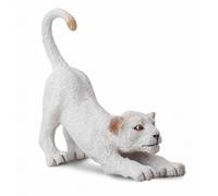 animaux sauvages : lionceau blanc extensible de 6,5 cm