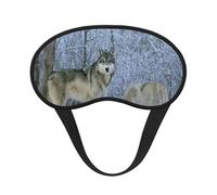 Animaux sauvages Loup imprimé,Masques de sommeil occultants, cache-yeux couvrants, masques de sommeil anti-lumière