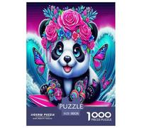 Animaux Sauvages Panda géant Puzzle 1000 Pièces Educa Divertissement Créatif De l'art De La Décoration Cartoon Couleur Jeu Éducatif Challenge Toy Adultes Et Enfants À Partir De 14 Ans 38x26cm/1000pcs
