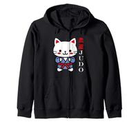 Animaux Sport Art Martial Japonais Enfant Chat Judo Sweat à Capuche