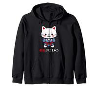Animaux Sport Art Martial Japonais Enfant Chat Judo Sweat à Capuche