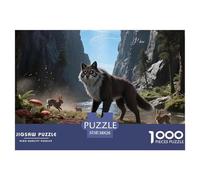 Animaux1000 Pièces Aquarelle Puzzle Faune Sauvage pour Adultes De Jeu pour Adultes Parfaitpourla Détente Paysagedes QuatreSaisons 38x26cm/1000pcs