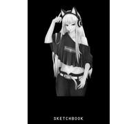 Anime Aesthetic Girl Ecchi Style: Size 6x9 120 Blank Pages | Anime Themed Sketchbook for Drawing Sketching and Writing Notes