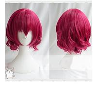 Anime Akatsuki No Yona Yona Jeu De Rôle Perruques Courtes Rose Rouge Bouclés Cheveux Résistants À La Chaleur Cosplay Costume Perruque Az-994