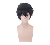 Anime anges de la mort Zack Isaac Foster noir perruque courte Cosplay Costume résistant à la chaleur cheveux synthétiques hommes femmes Cosplay perruques