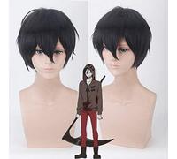 Anime anges de la mort Zack Isaac Foster perruque de Cosplay pour hommes garçons perruques courtes droites fête d'halloween synthétique Zack cheveux noirs taille unique PL-043 perruque zack