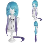 Anime Arknights Mizuki Cosplay Perruque, Couleur Dégradée Cheveux Longs Perruques Synthétiques Résistantes À La Chaleur Accessoires De Fête D'halloween