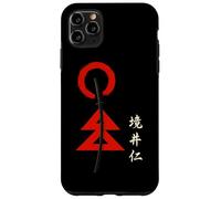 Anime Artistique sur Bois de samouraï, épée, Guerrier, Esprit Japonais Coque pour iPhone 11 Pro Max