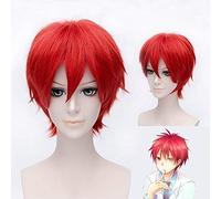 Anime assassinat classe Cosplay perruque Ansatsu Kyoushitsu Kozato Enma rouge cheveux synthétiques courts Halloween fête Costume perruques