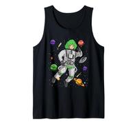 Anime Astronaute Girl Future Astronauts Galaxy Orbit Planet Débardeur