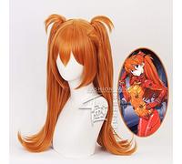 Anime Asuka Langley Soryu Orange longues queues de cheval perruque Cosplay Costume résistant à la chaleur cheveux synthétiques femmes perruques