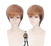 Anime attaque sur Titan Jean Kirschtein Kirstein perruques marron couleur mixte cheveux synthétiques Halloween fête Costume Cosplay perruque