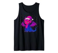 Anime Baby Dragon Christmas Santa Bisexual Pride Colors Débardeur