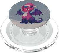 Anime Baby Dragon Christmas Santa Genderfluid Pride Colors PopSockets PopGrip pour MagSafe