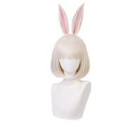 Anime BEASTARS Haru perruque avec oreilles Cosplay Costume résistant à la chaleur synthétique cheveux femmes fête perruques perruque courte