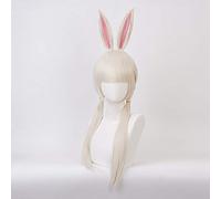 Anime Beastars Haru perruque lapin Cosplay Costume cheveux synthétiques Halloween carnaval perruques avec oreilles KUQX3036 noir