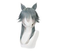 Anime Beastars Legoshi Cosplay perruque oreilles de loup personnifiées bêtes dégradé couleurs court Bobo cheveux Halloween carnaval Costume perruques KUQX0177