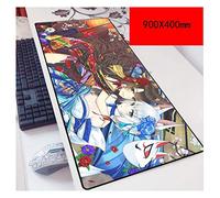 Anime Beautiful Girl 900X400Mm De Monstre De Poche, Tapis De Souris Gaming De Précision Et De Rapidité avec Base De 3Mm D'É Paisseur, pour Ordinateurs Portables, Z