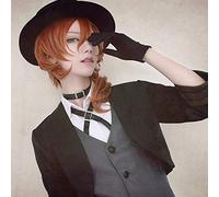 Anime Bungo chiens errants Chuya Nakahara Chuuya Cosplay perruque résistant à la chaleur synthétique postiche Halloween fête Costume perruques