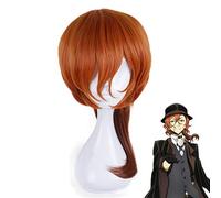 Anime Bungo chiens errants Chuya Nakahara Chuuya perruque Orange Costume de Cosplay résistant à la chaleur cheveux synthétiques hommes femmes perruques de fête