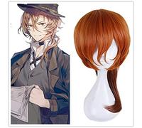 Anime Bungo chiens errants Cosplay Chuya Nakahara Chuuya perruque 50 cm cheveux longs Halloween fête Costume perruques + bonnet de perruque