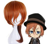 Anime Bungo chiens errants perruques de Cosplay Nakahara Chuuya Cosplay perruque de cheveux résistant à la chaleur perruque synthétique Halloween fête Cosplay perruques