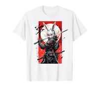 Anime Bunny Samurai Cyberpunk Japonais Streetwear T-Shirt