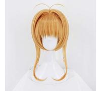 Anime Cardcaptor Sakura Cosplay perruques Sakura Kinomoto Cosplay perruque résistant à la chaleur synthétique perruque Halloween fête femmes Cosplay perruques d' or